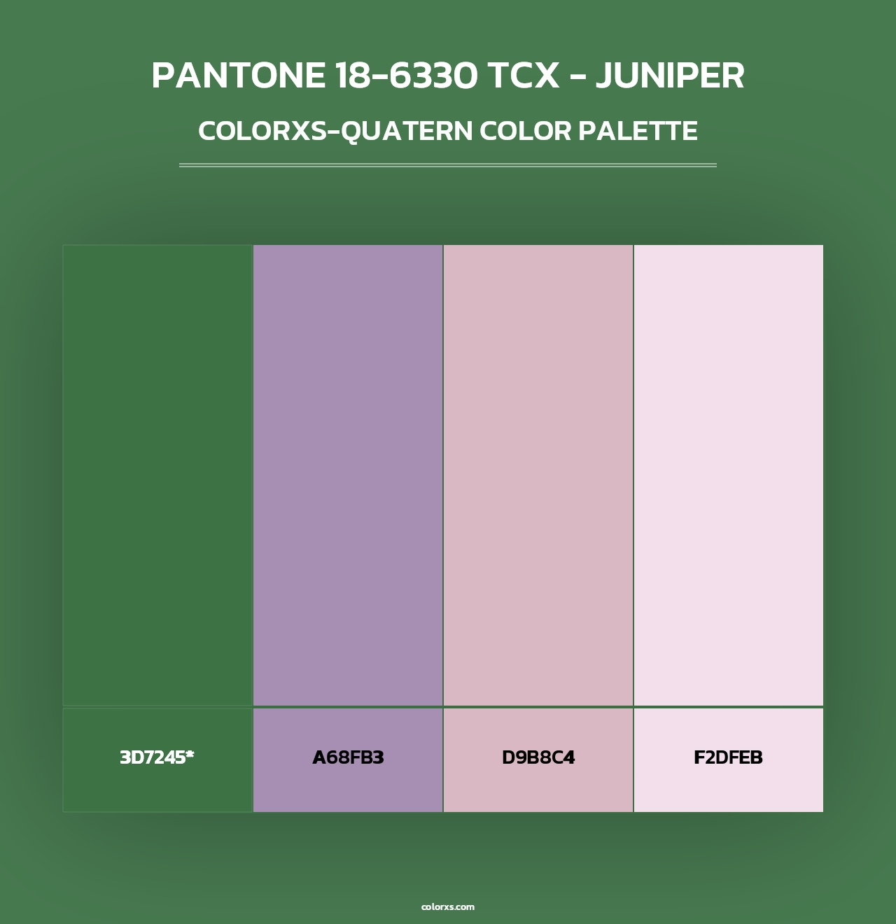 PANTONE 18-6330 TCX - Juniper - Colorxs Quad Palette
