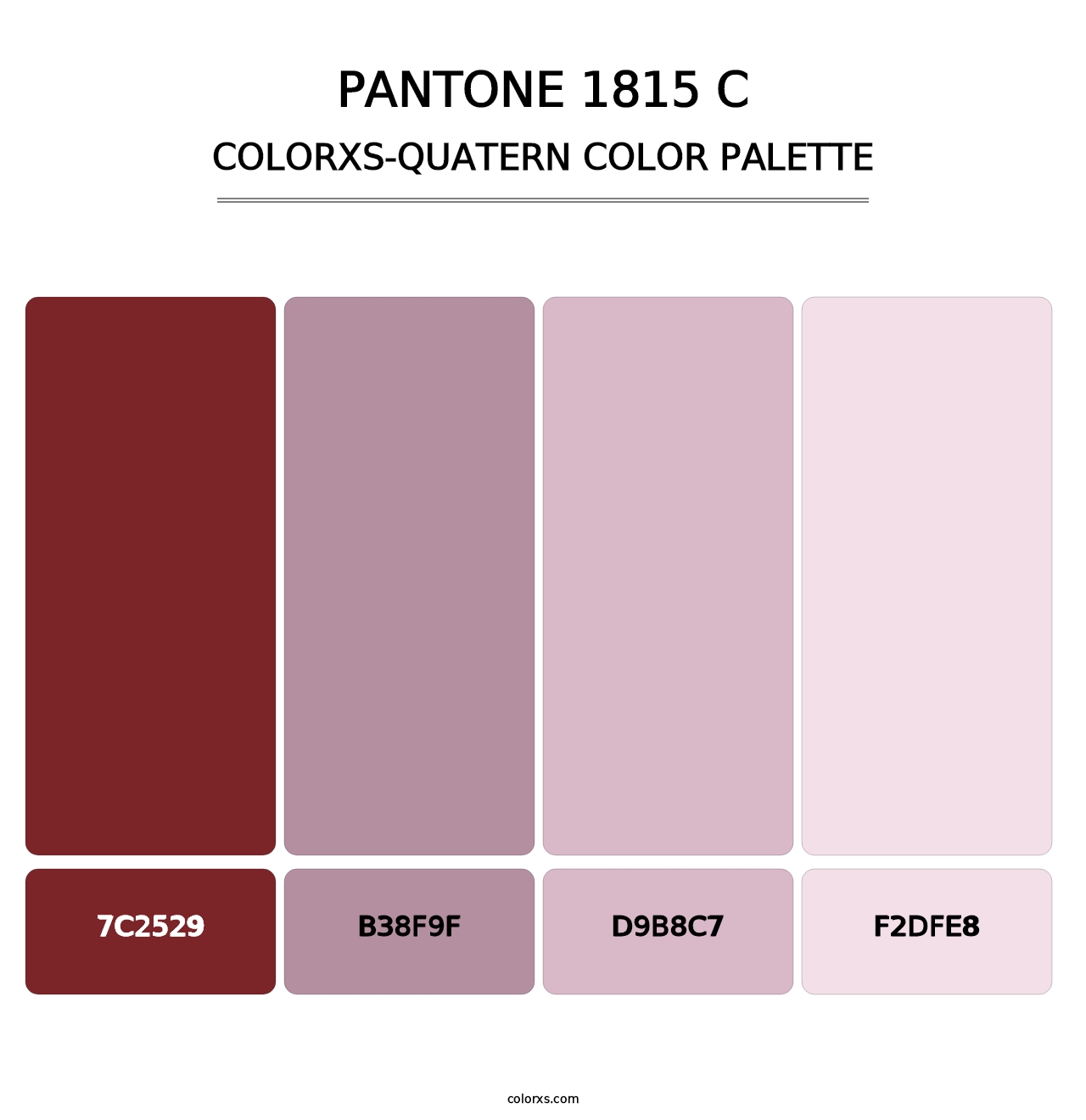 PANTONE 1815 C - Colorxs Quatern Palette