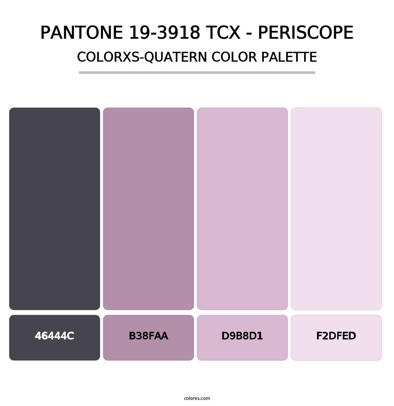 PANTONE 19-3918 TCX - Periscope - Colorxs Quatern Palette