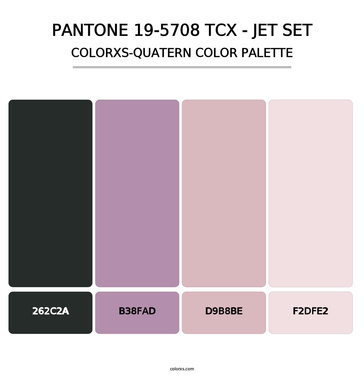 PANTONE 19-5708 TCX - Jet Set - Colorxs Quatern Palette