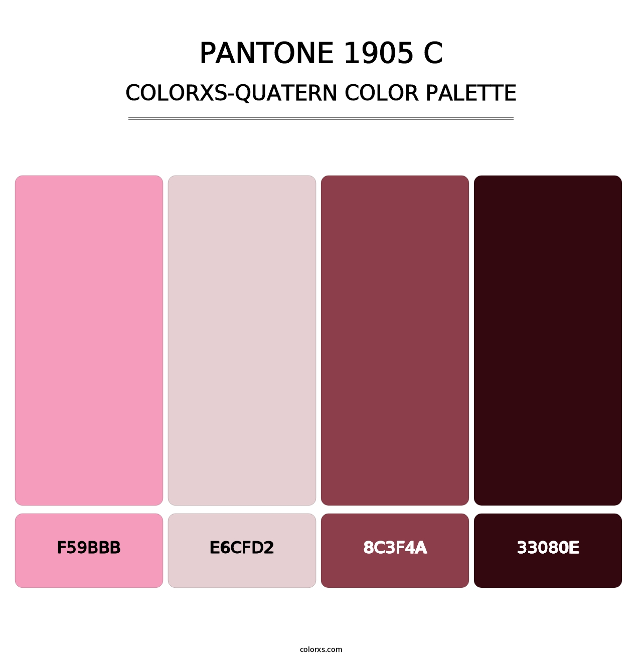 PANTONE 1905 C - Colorxs Quatern Palette
