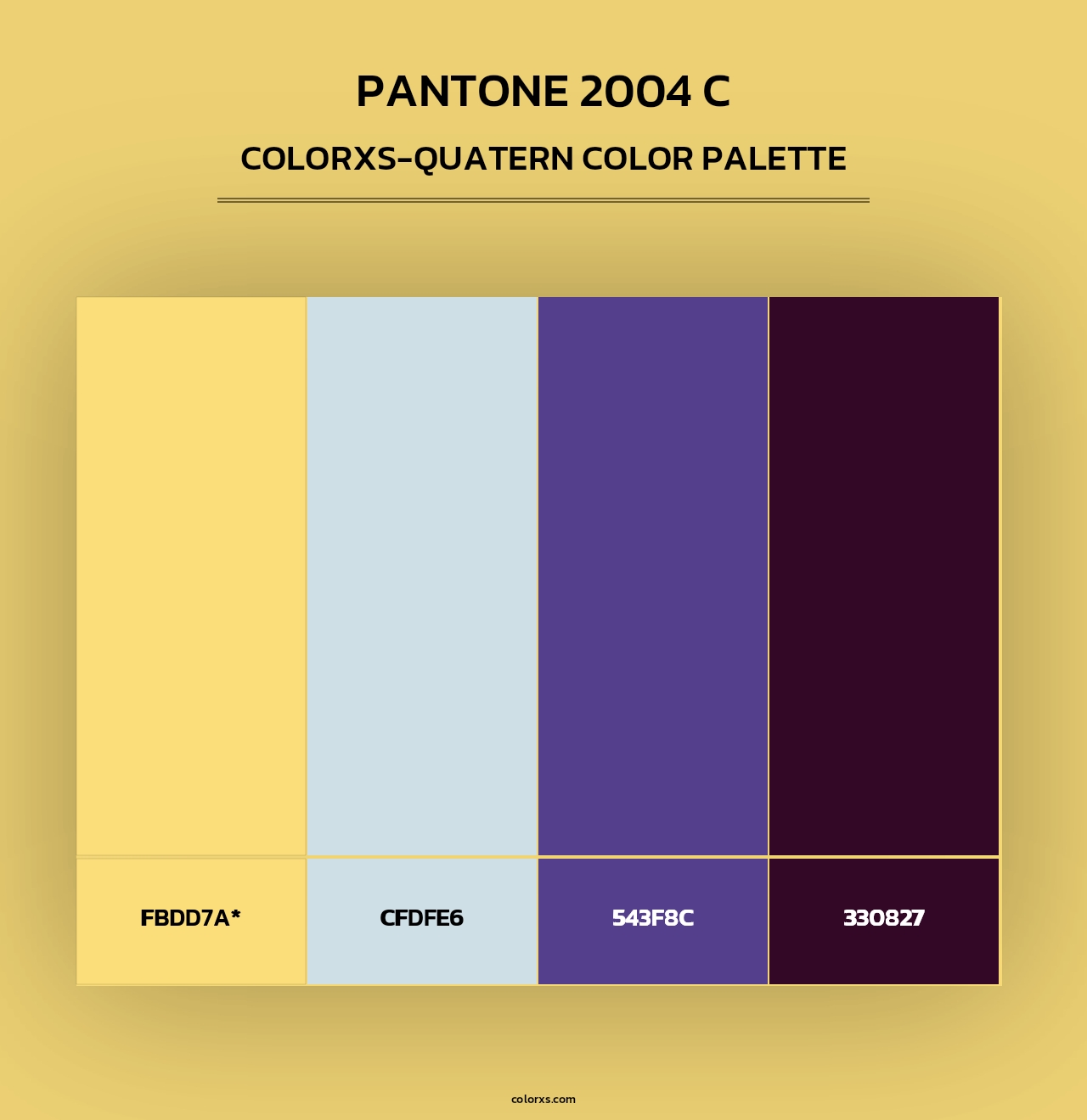PANTONE 2004 C - Colorxs Quad Palette