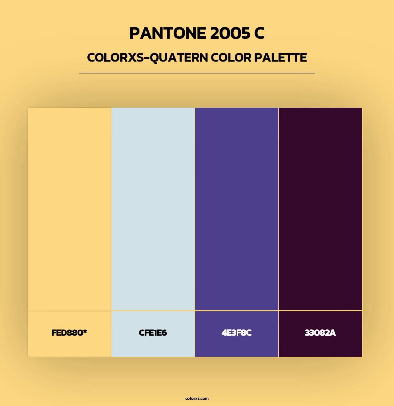 PANTONE 2005 C - Colorxs Quad Palette