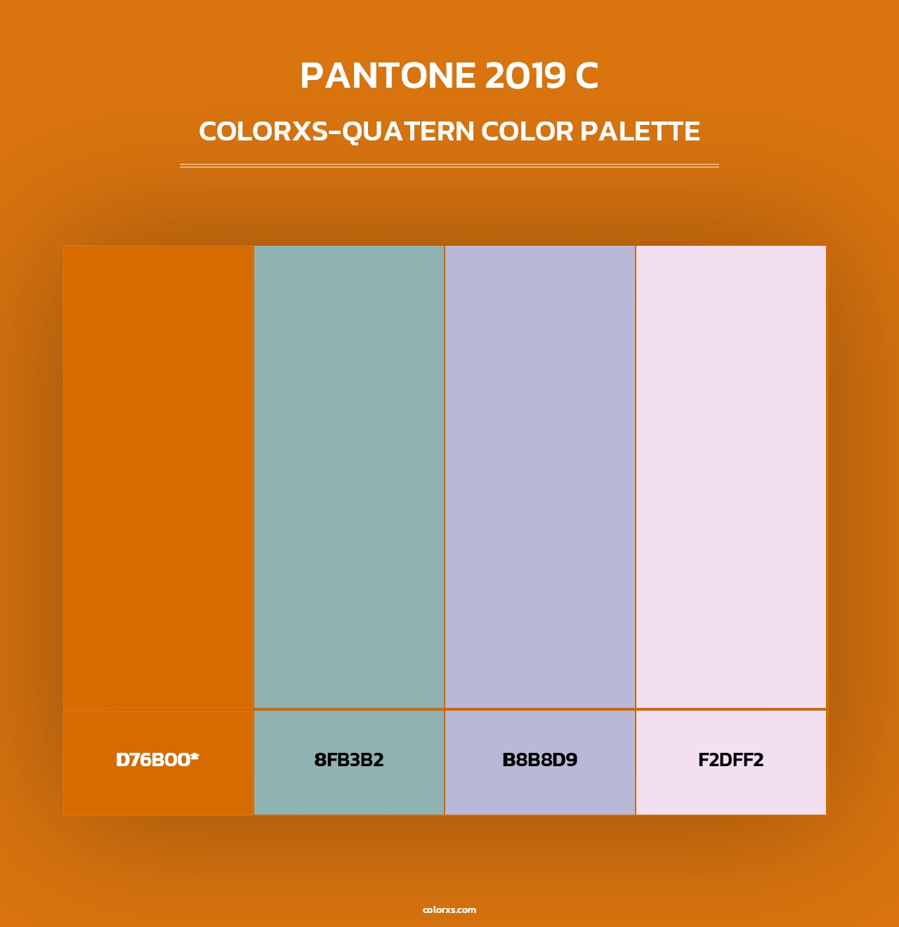 PANTONE 2019 C - Colorxs Quad Palette