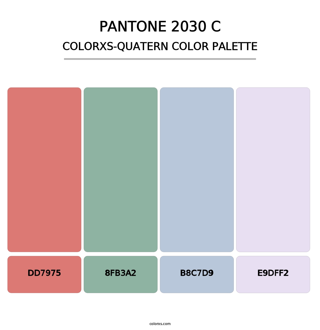 PANTONE 2030 C - Colorxs Quatern Palette