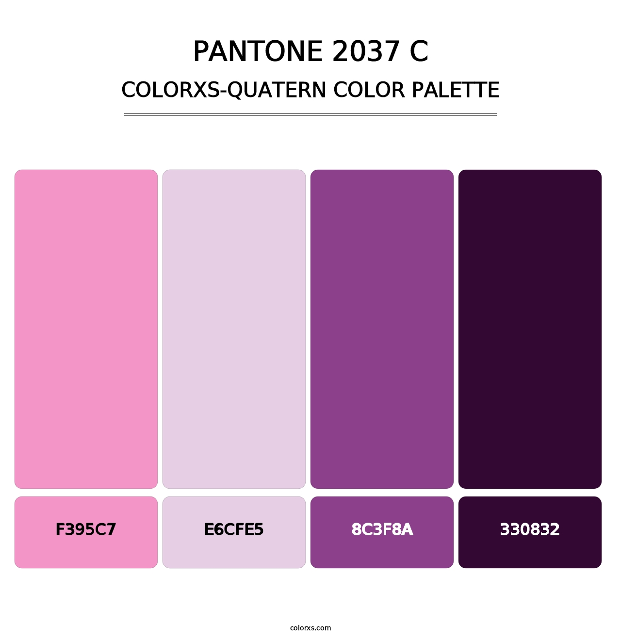 PANTONE 2037 C - Colorxs Quatern Palette