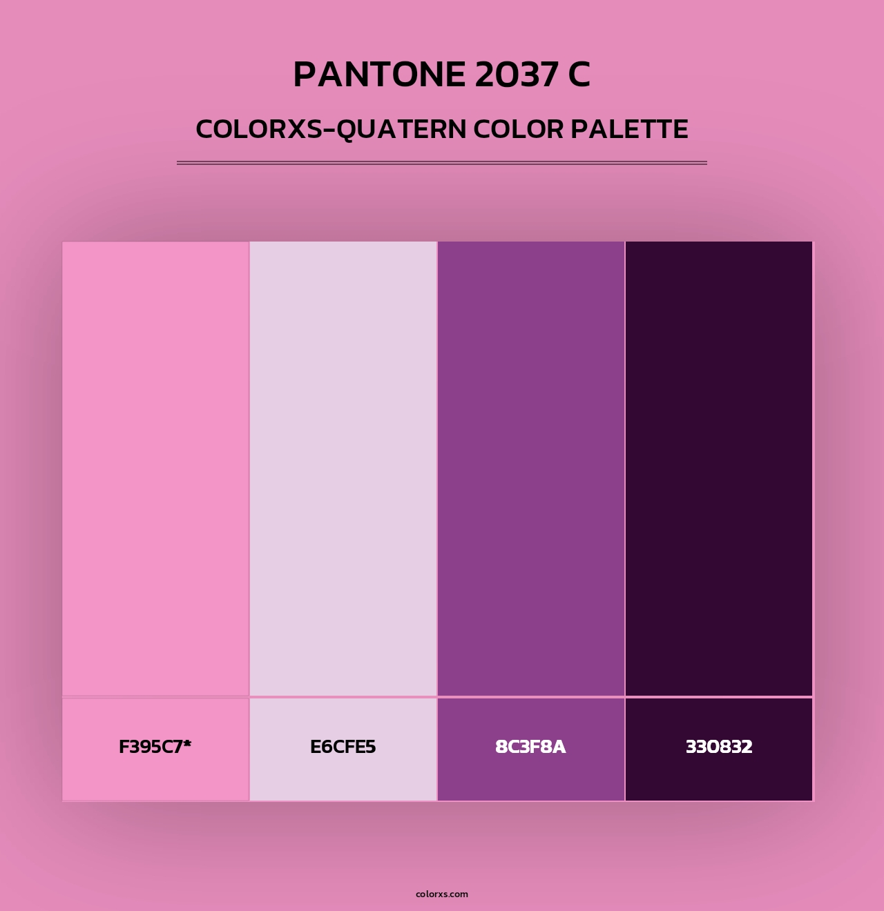 PANTONE 2037 C - Colorxs Quad Palette