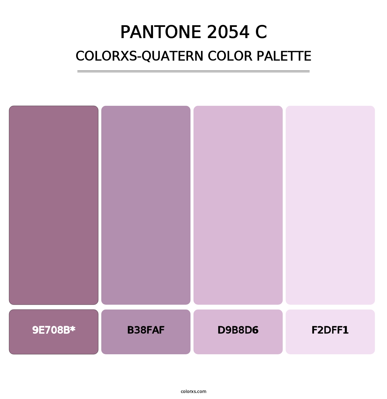 PANTONE 2054 C - Colorxs Quatern Palette