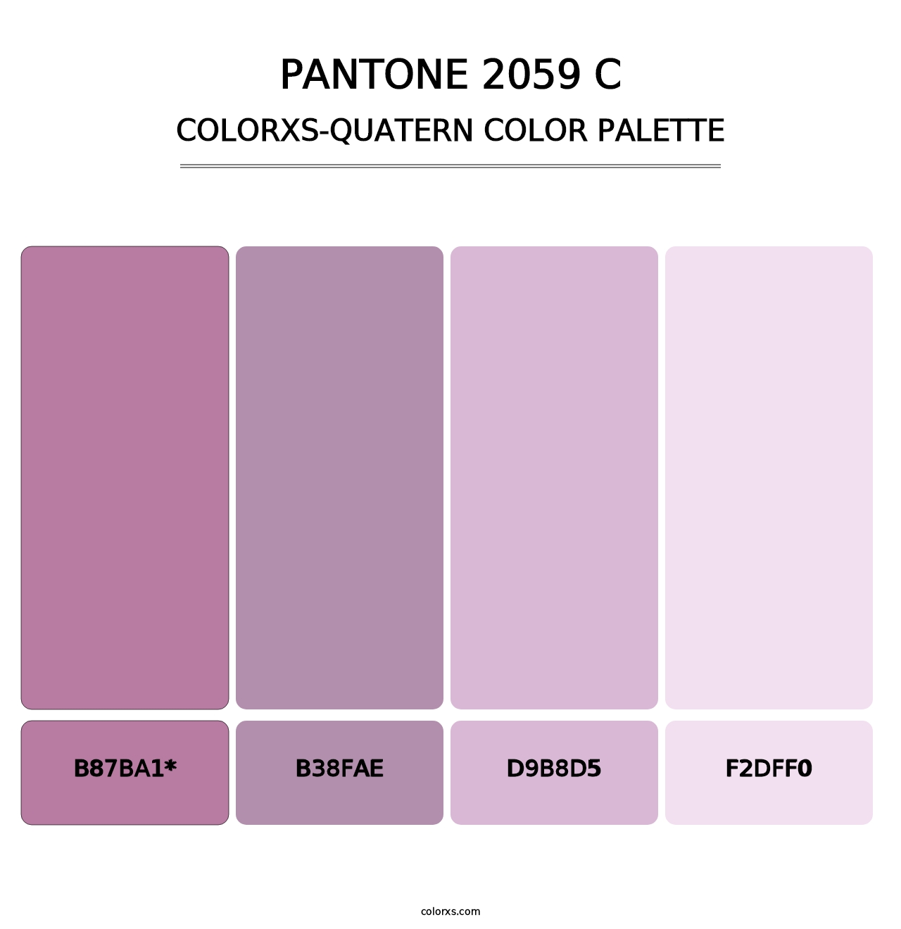 PANTONE 2059 C - Colorxs Quatern Palette
