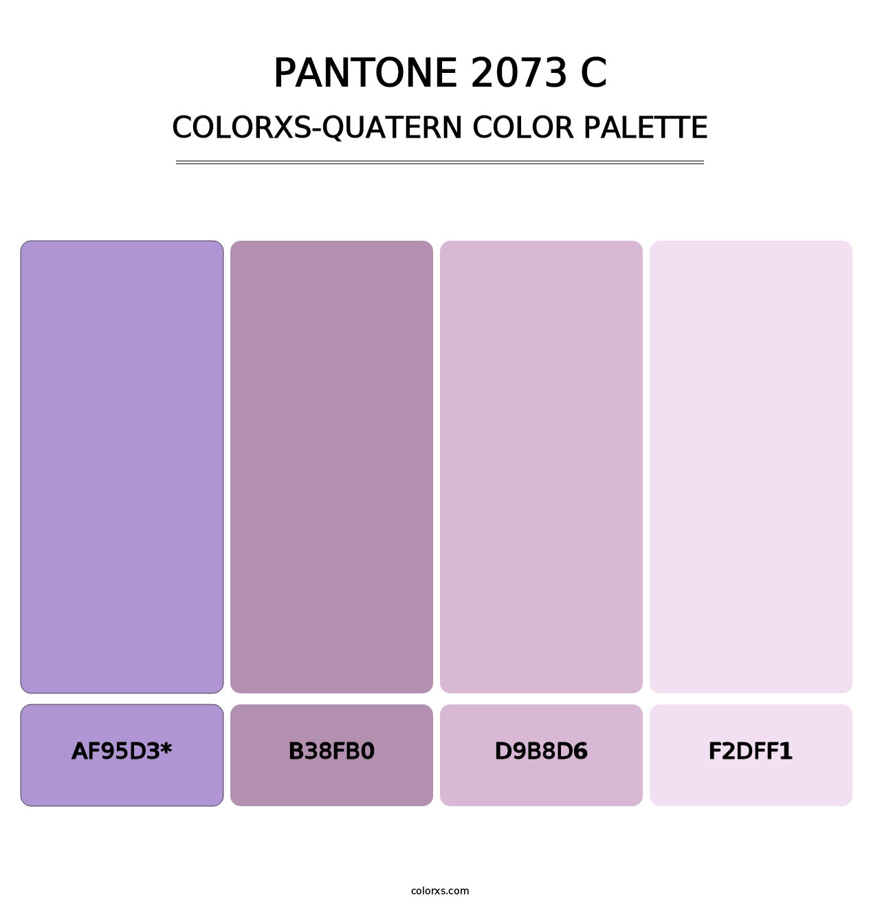 PANTONE 2073 C - Colorxs Quatern Palette