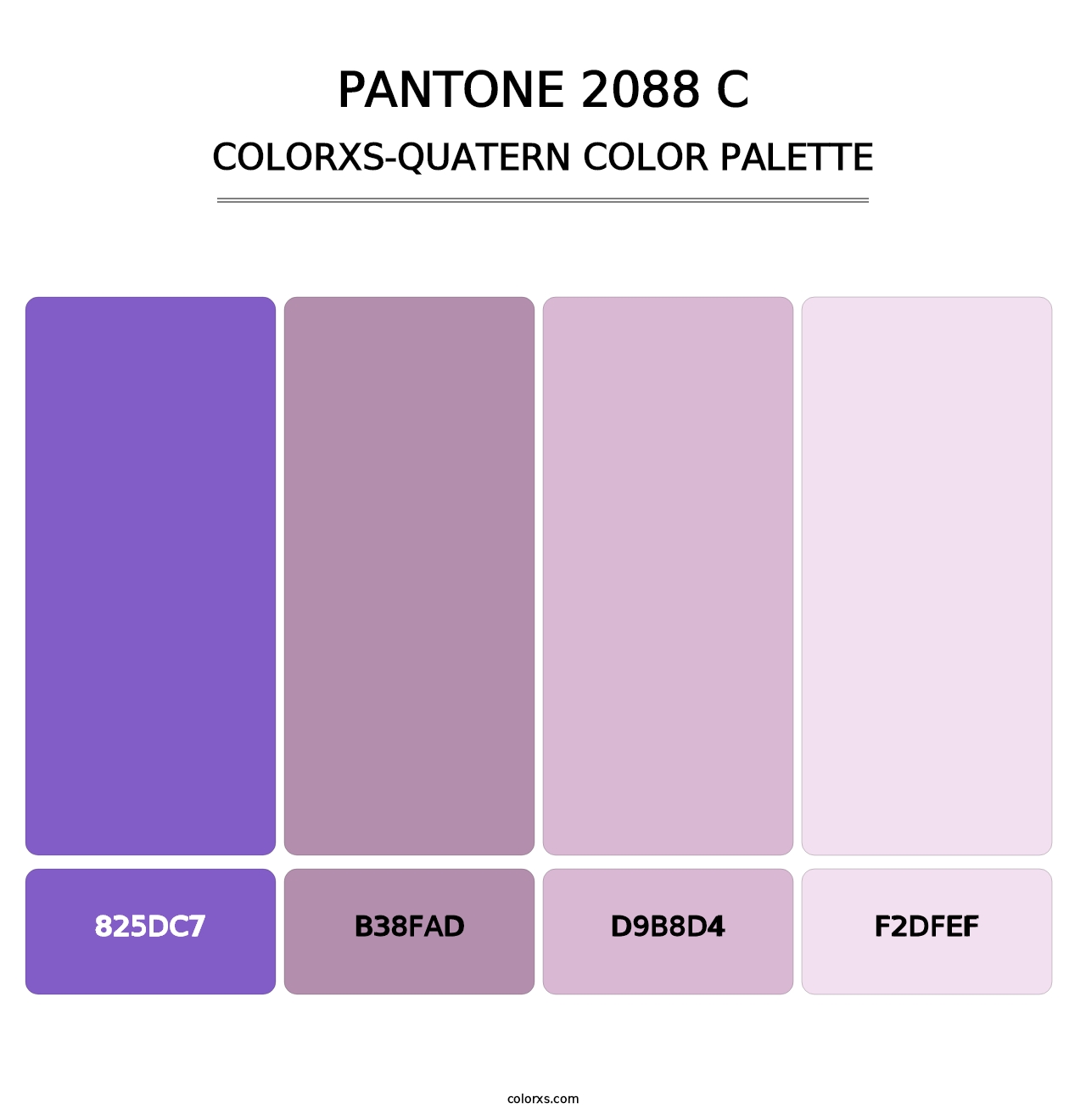 PANTONE 2088 C - Colorxs Quatern Palette