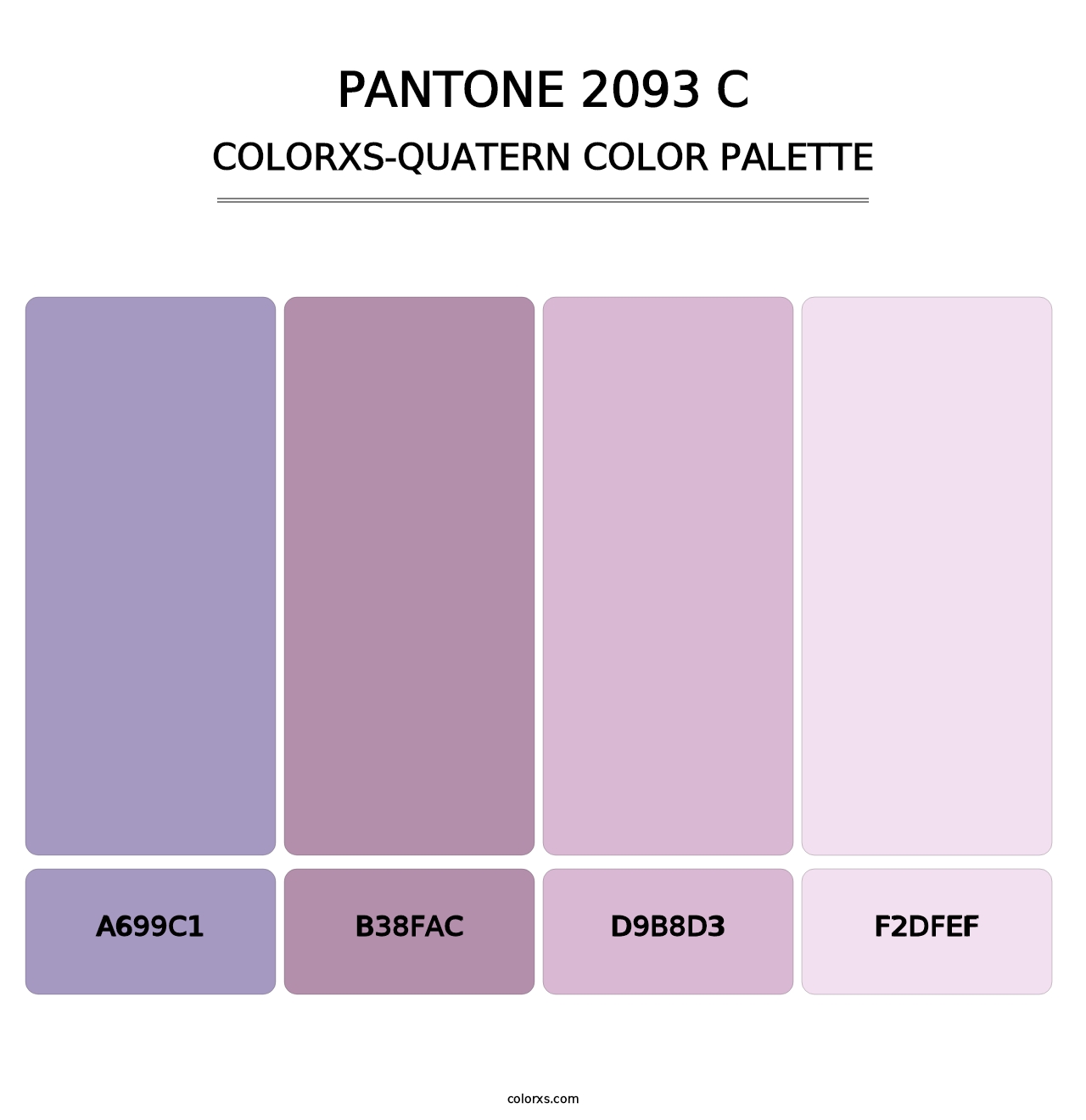 PANTONE 2093 C - Colorxs Quatern Palette