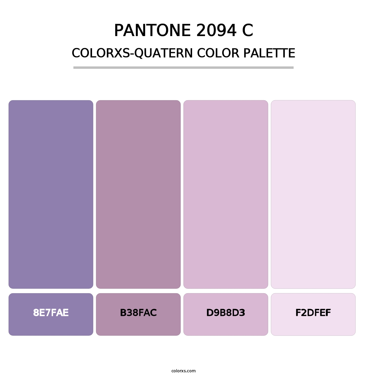 PANTONE 2094 C - Colorxs Quatern Palette