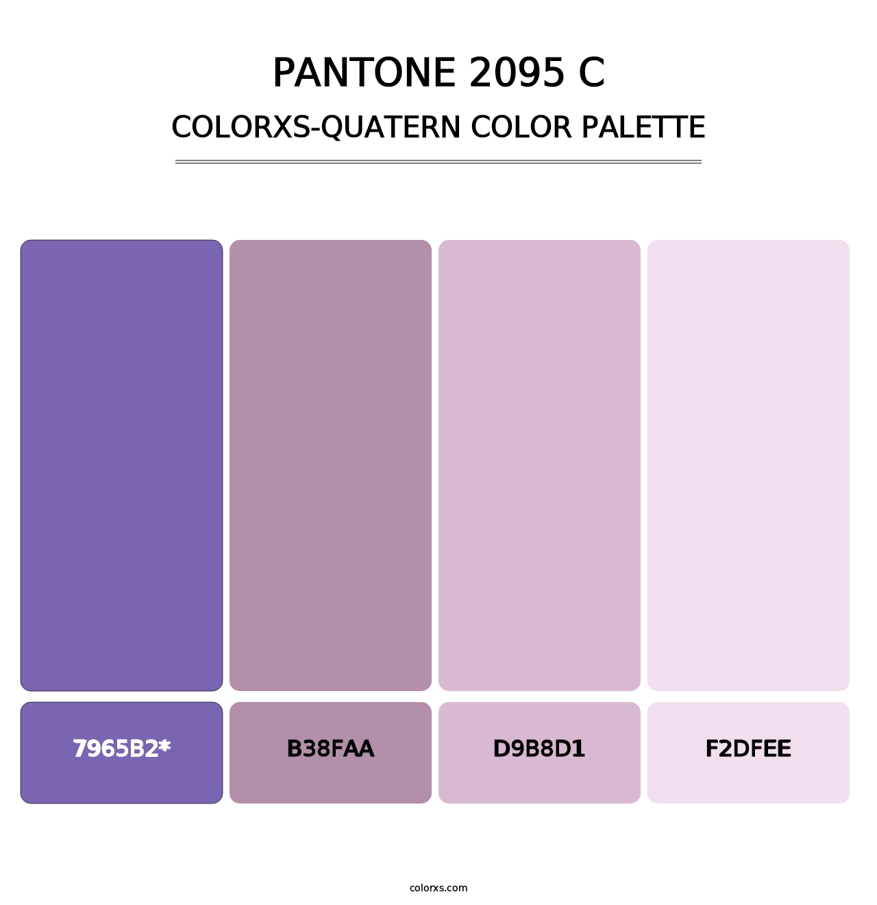 PANTONE 2095 C - Colorxs Quatern Palette