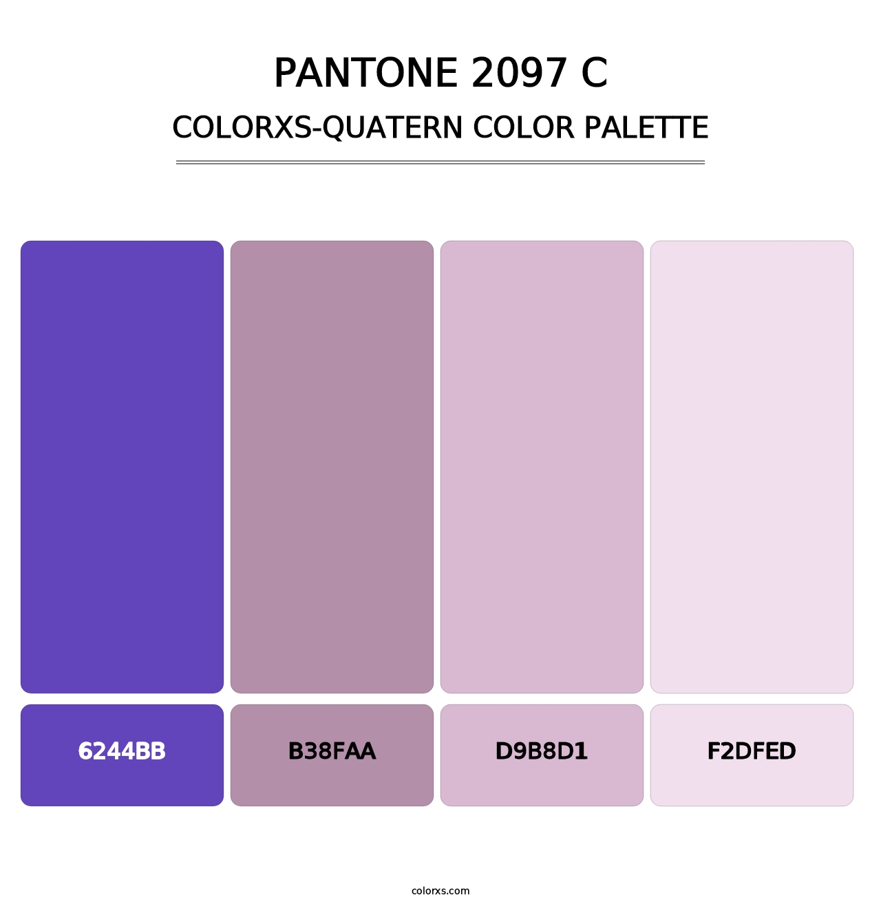 PANTONE 2097 C - Colorxs Quatern Palette