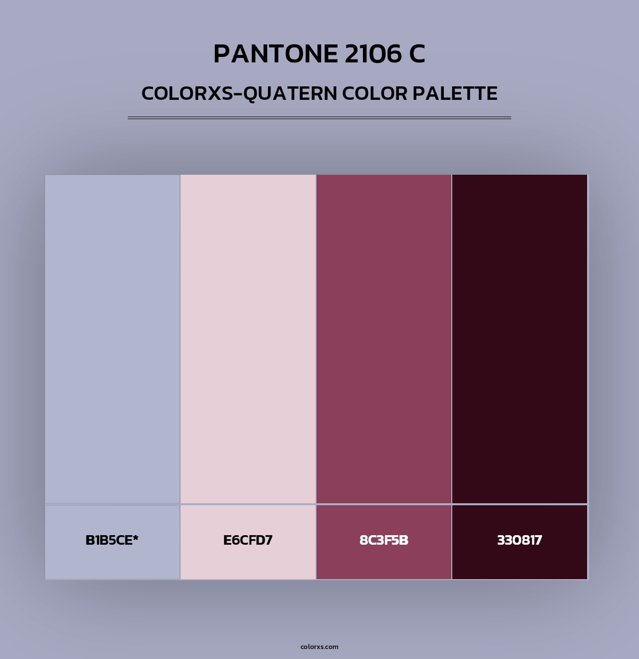 PANTONE 2106 C - Colorxs Quad Palette