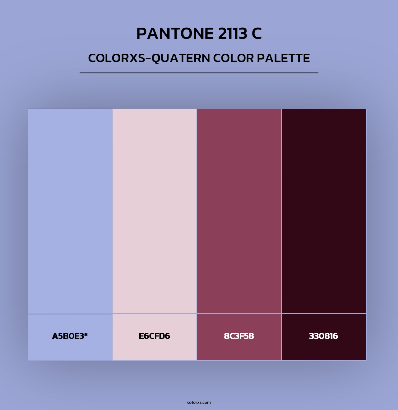 PANTONE 2113 C - Colorxs Quad Palette