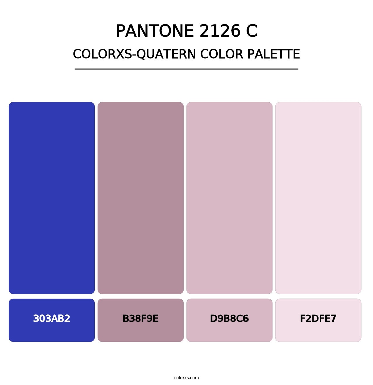 PANTONE 2126 C - Colorxs Quatern Palette