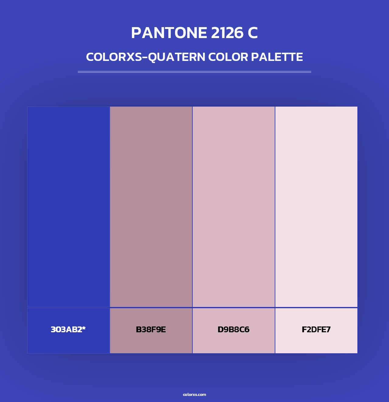 PANTONE 2126 C - Colorxs Quad Palette