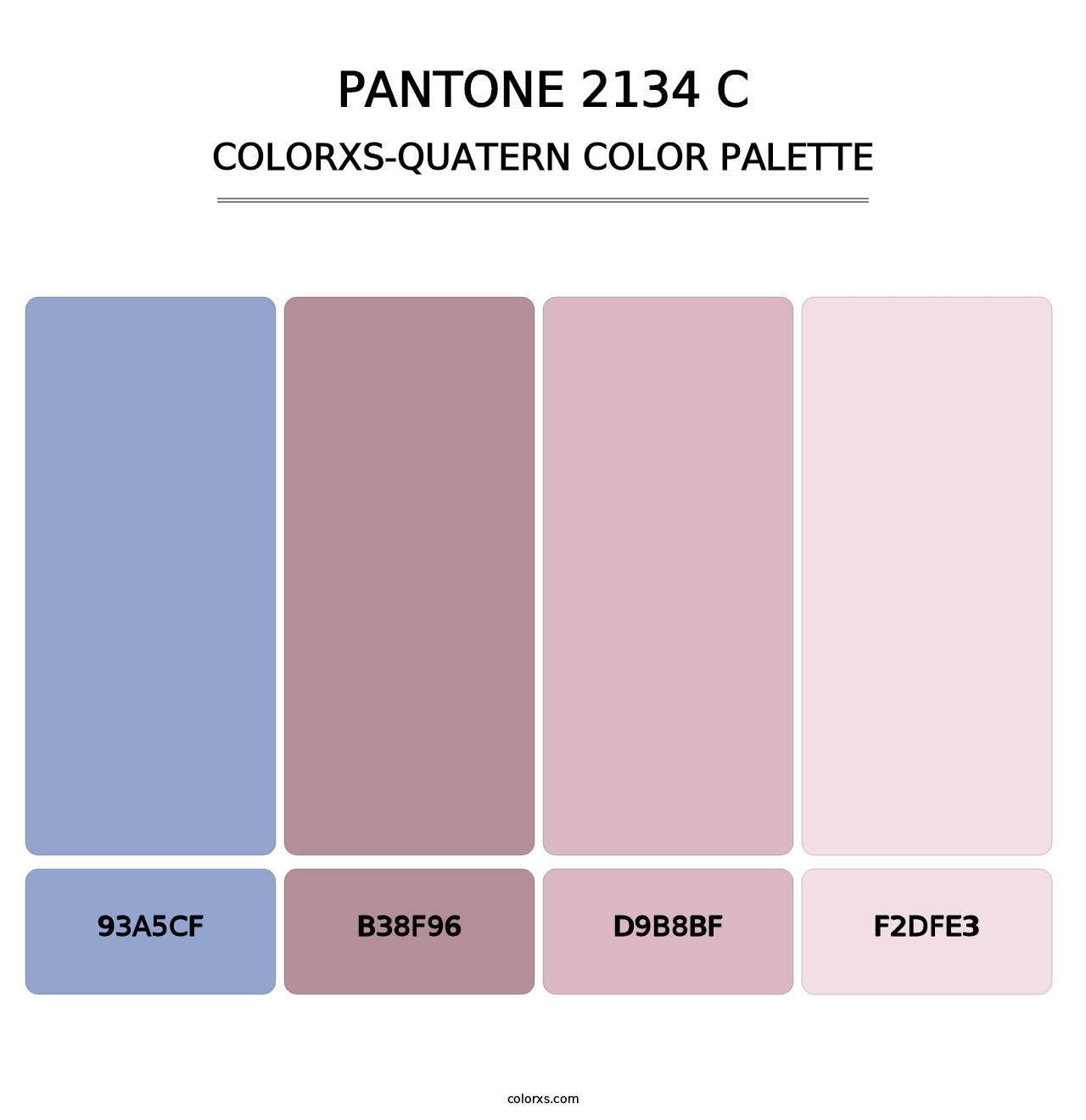 PANTONE 2134 C - Colorxs Quatern Palette