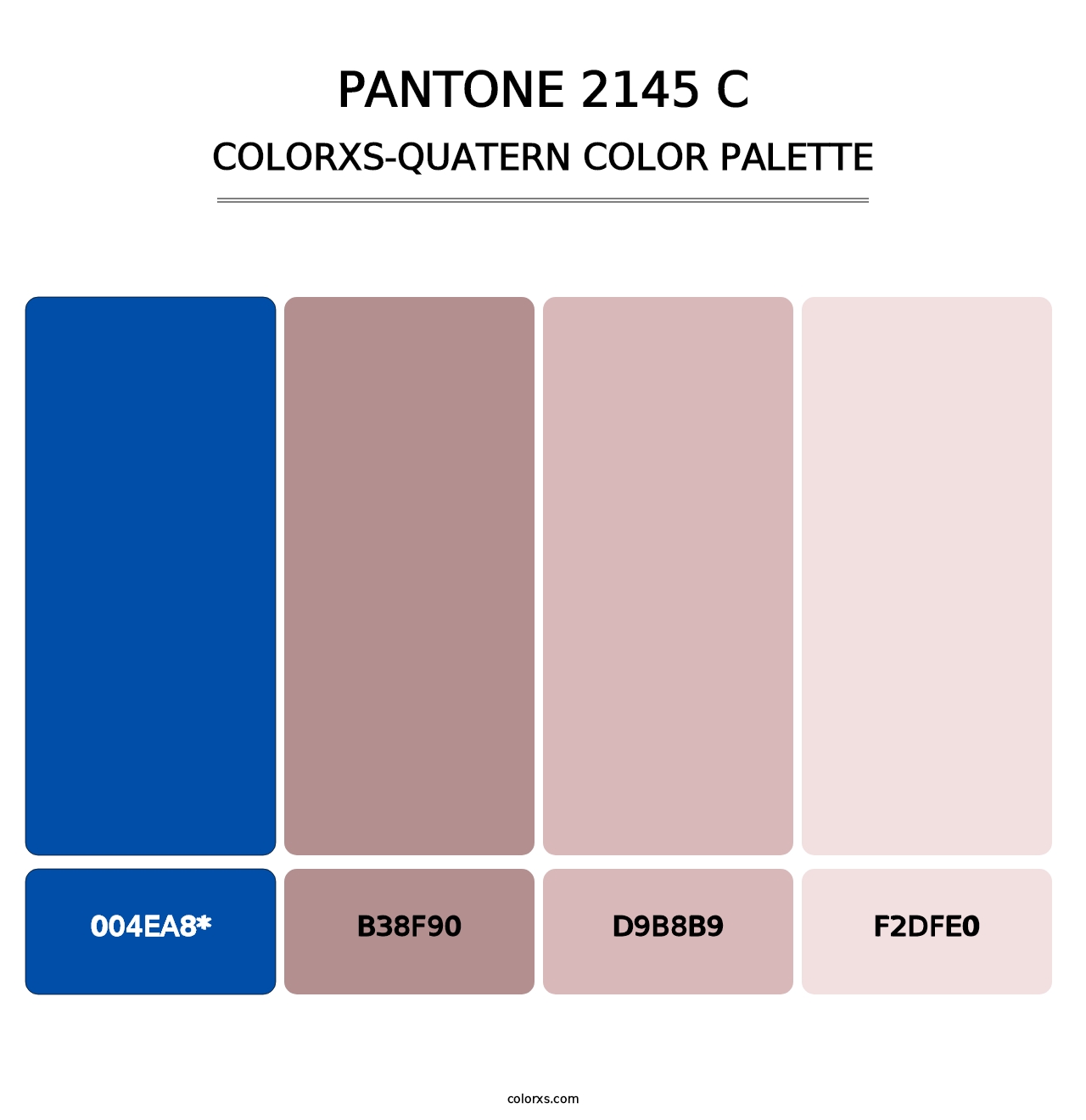PANTONE 2145 C - Colorxs Quatern Palette
