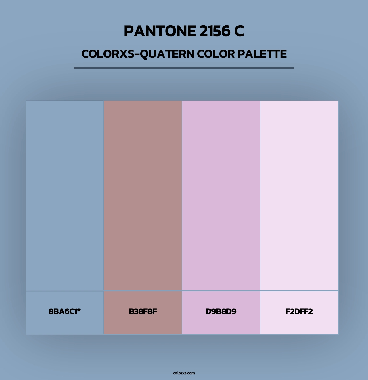 PANTONE 2156 C - Colorxs Quad Palette