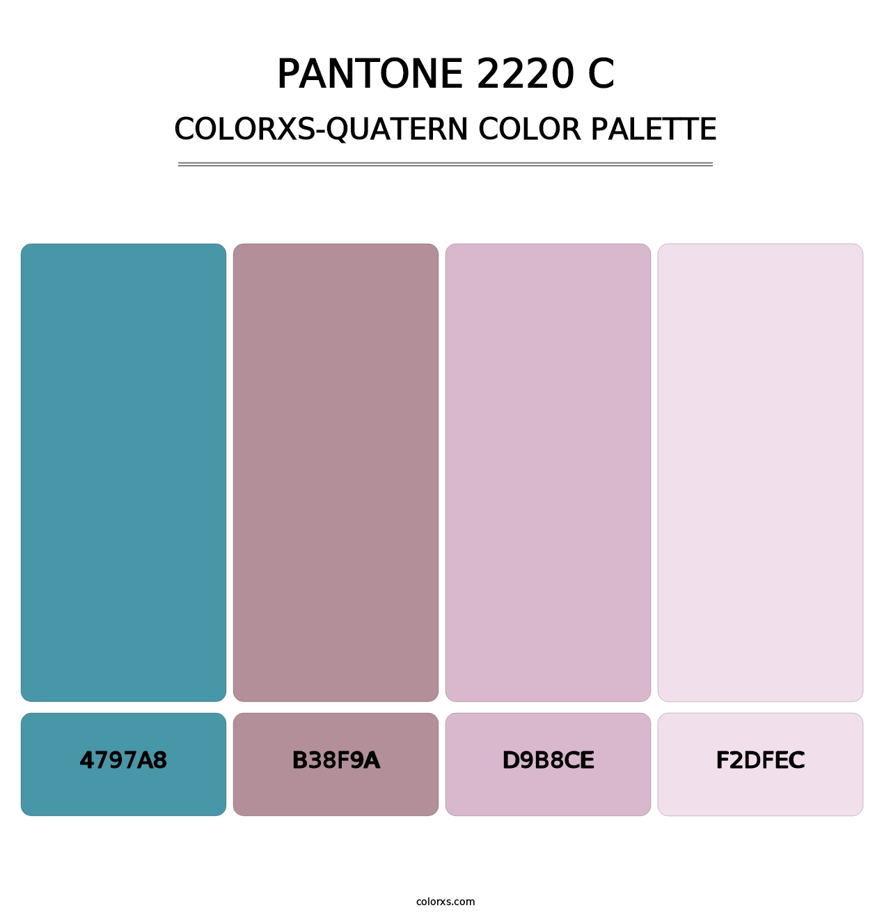PANTONE 2220 C - Colorxs Quatern Palette