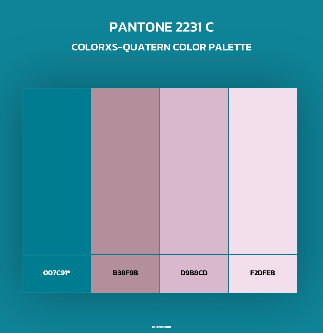 PANTONE 2231 C - Colorxs Quad Palette
