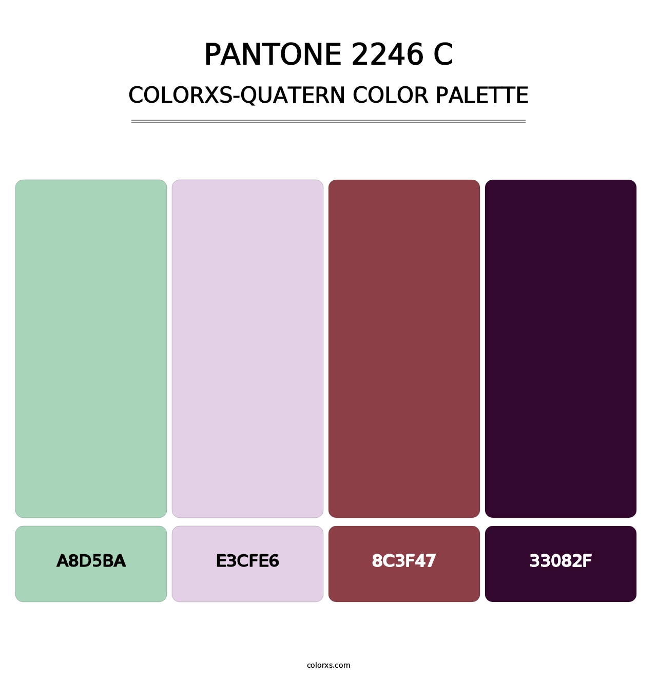 PANTONE 2246 C - Colorxs Quatern Palette
