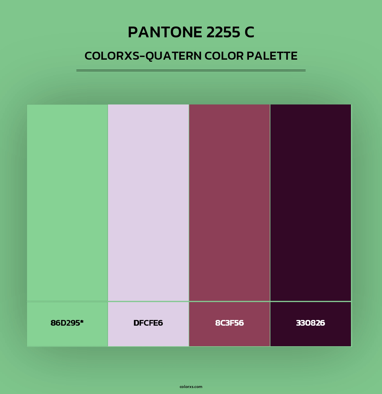 PANTONE 2255 C - Colorxs Quad Palette