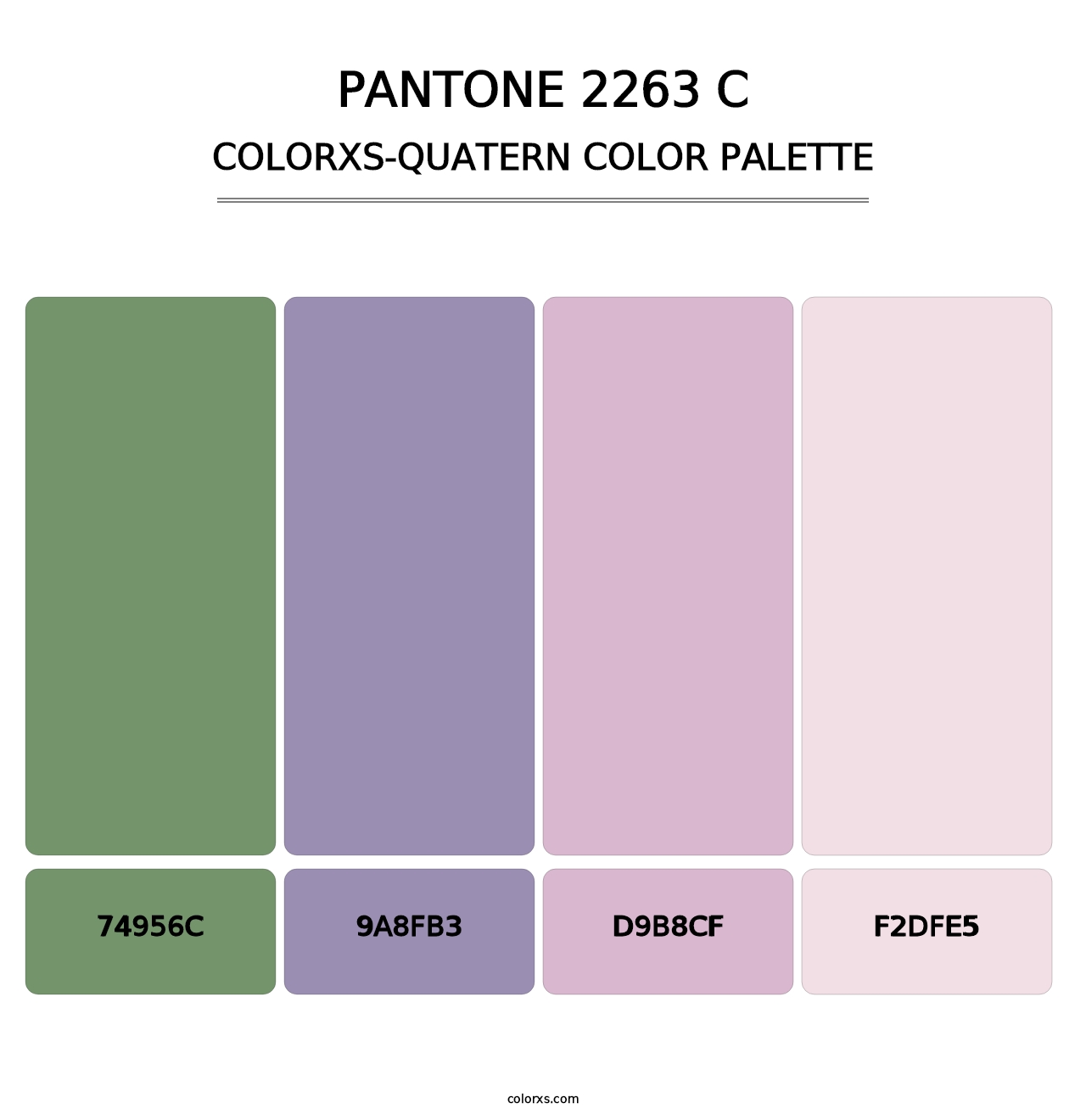 PANTONE 2263 C - Colorxs Quatern Palette