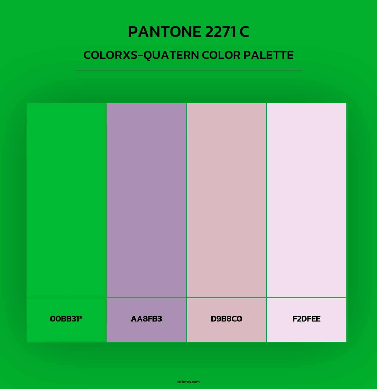 PANTONE 2271 C - Colorxs Quad Palette
