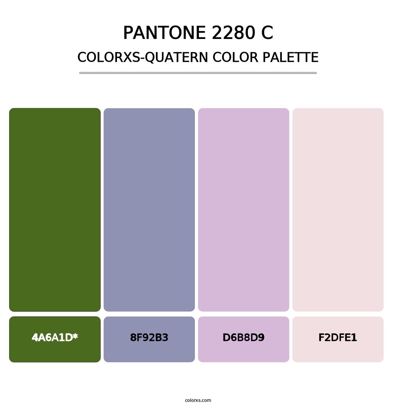 PANTONE 2280 C - Colorxs Quatern Palette