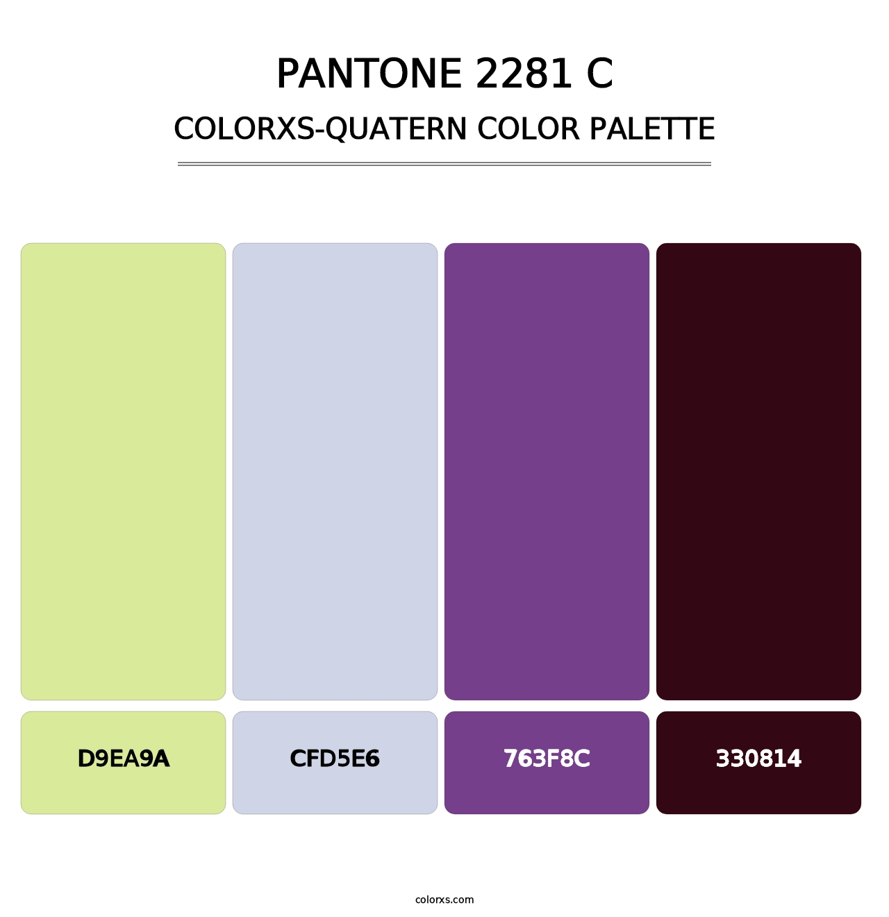 PANTONE 2281 C - Colorxs Quatern Palette