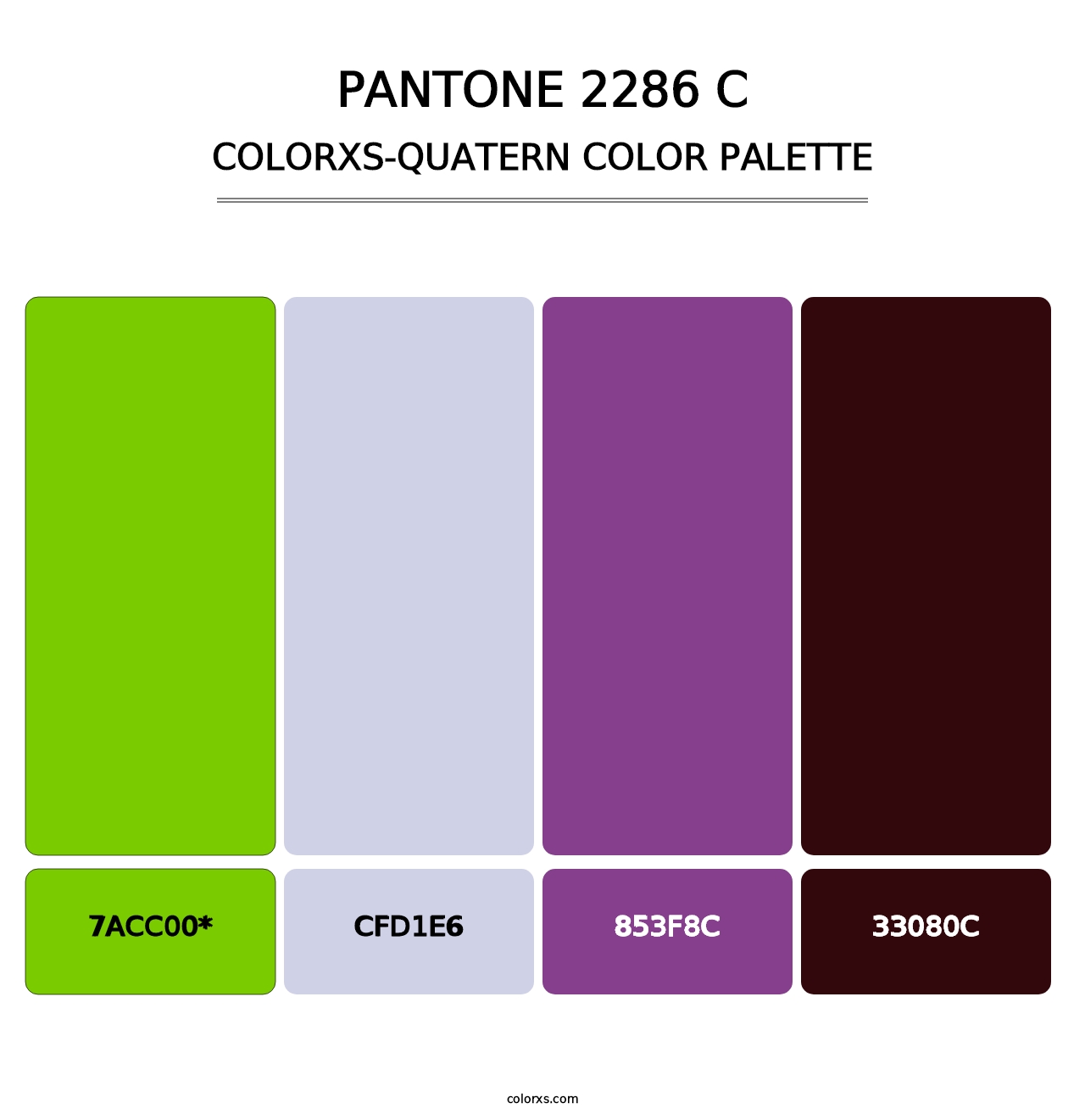 PANTONE 2286 C - Colorxs Quatern Palette