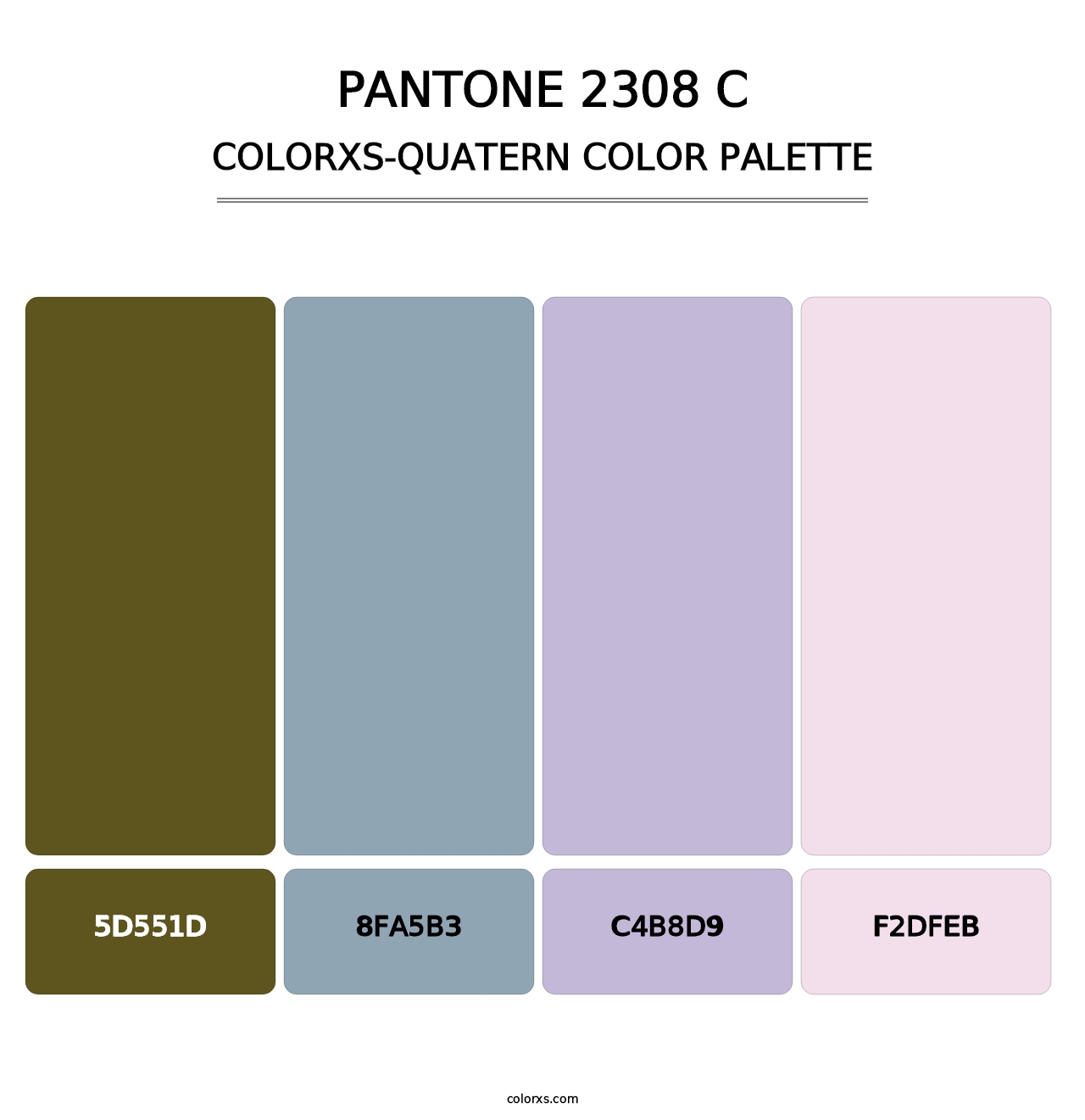 PANTONE 2308 C - Colorxs Quatern Palette