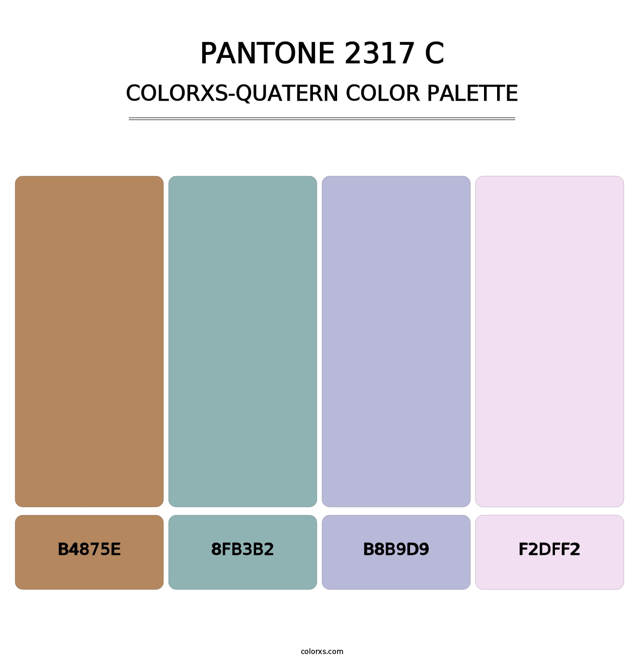 PANTONE 2317 C - Colorxs Quatern Palette