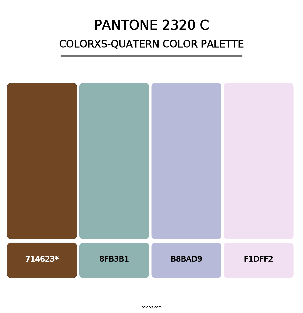 PANTONE 2320 C - Colorxs Quatern Palette