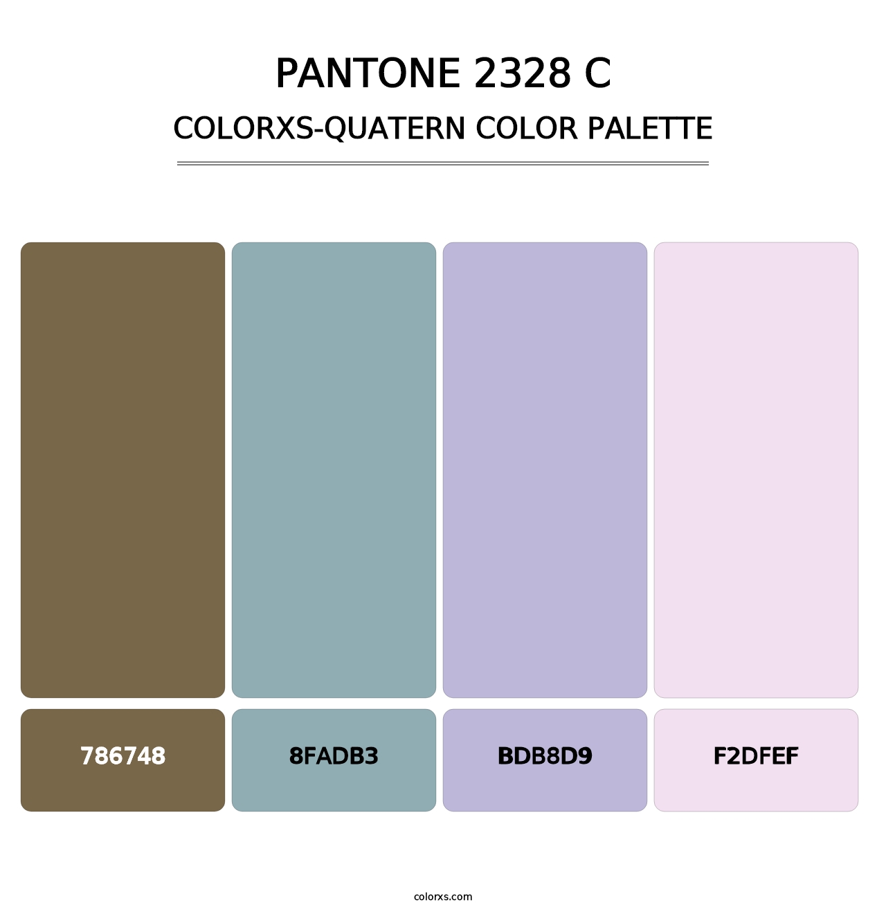 PANTONE 2328 C - Colorxs Quatern Palette
