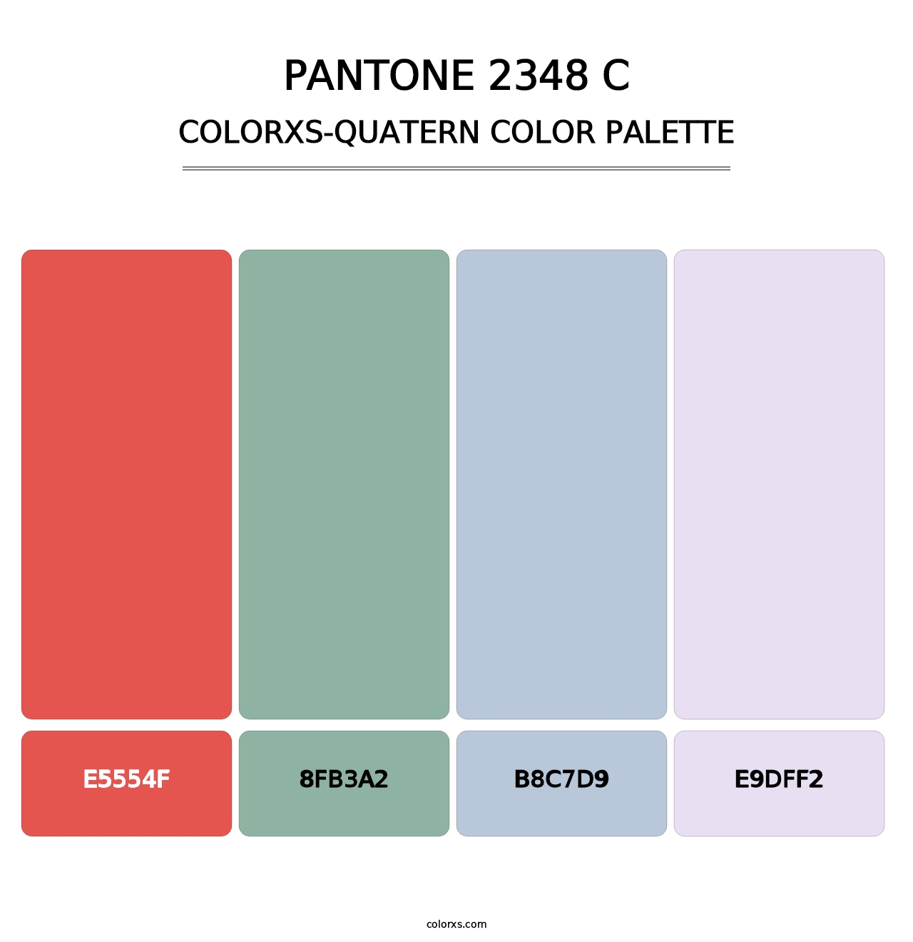 PANTONE 2348 C - Colorxs Quatern Palette