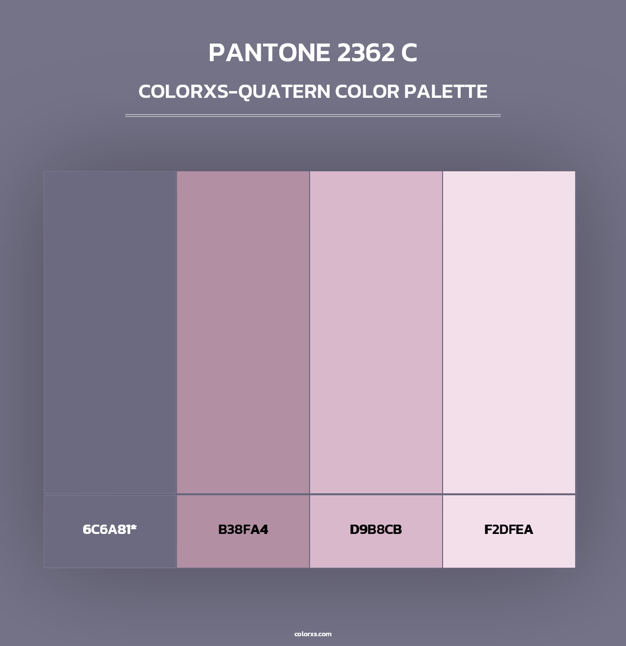 PANTONE 2362 C - Colorxs Quad Palette