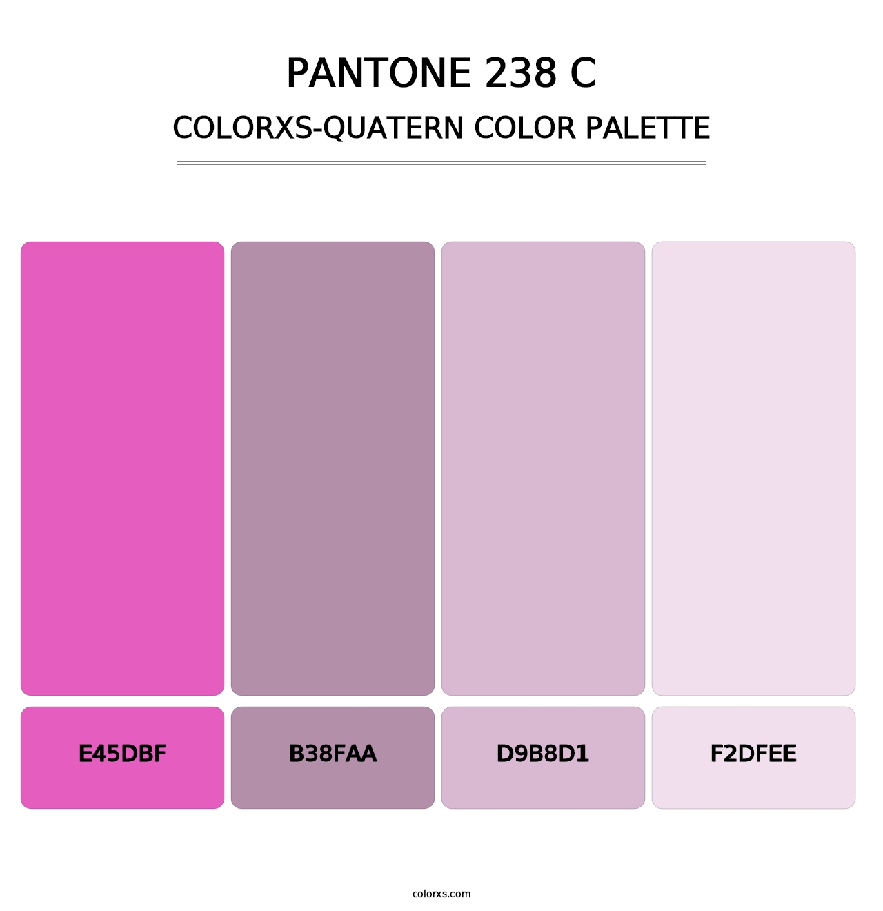 PANTONE 238 C - Colorxs Quatern Palette