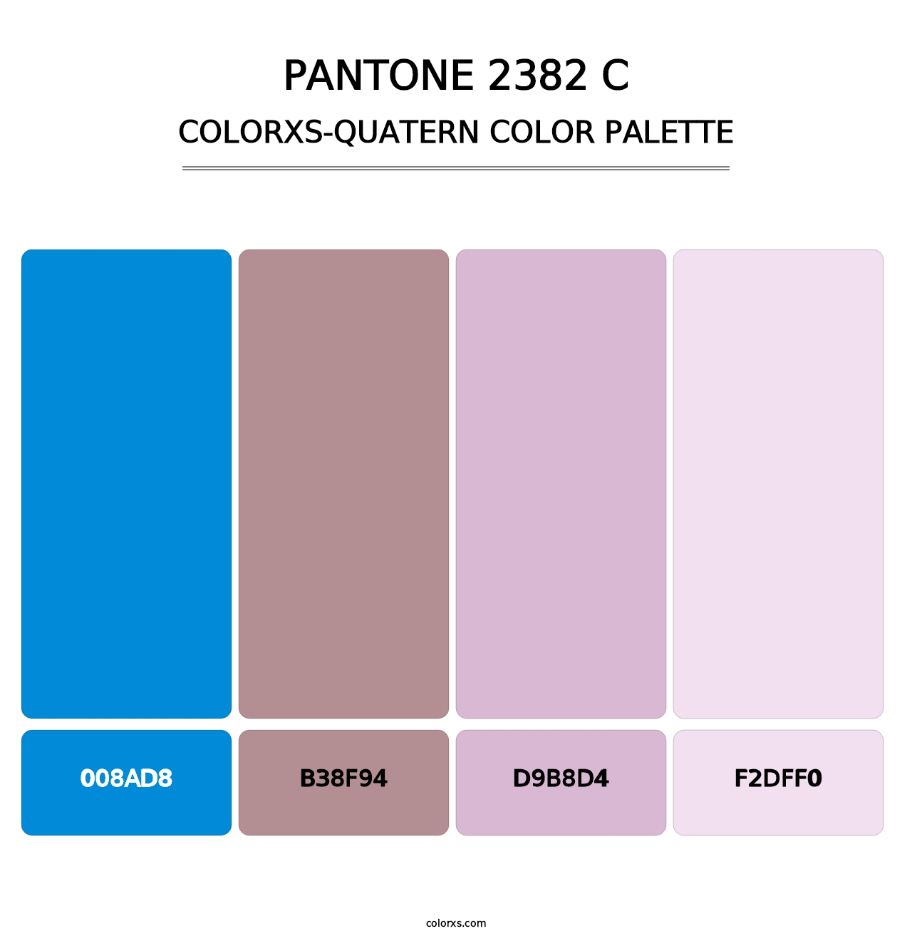PANTONE 2382 C - Colorxs Quatern Palette