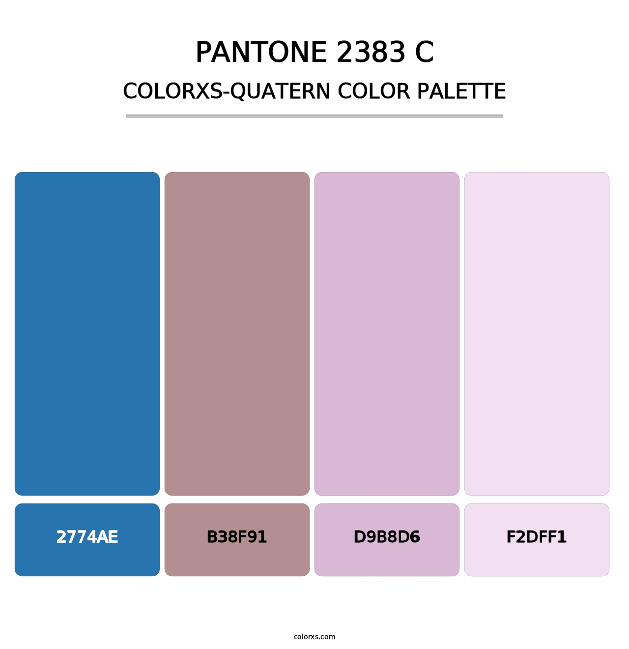 PANTONE 2383 C - Colorxs Quatern Palette
