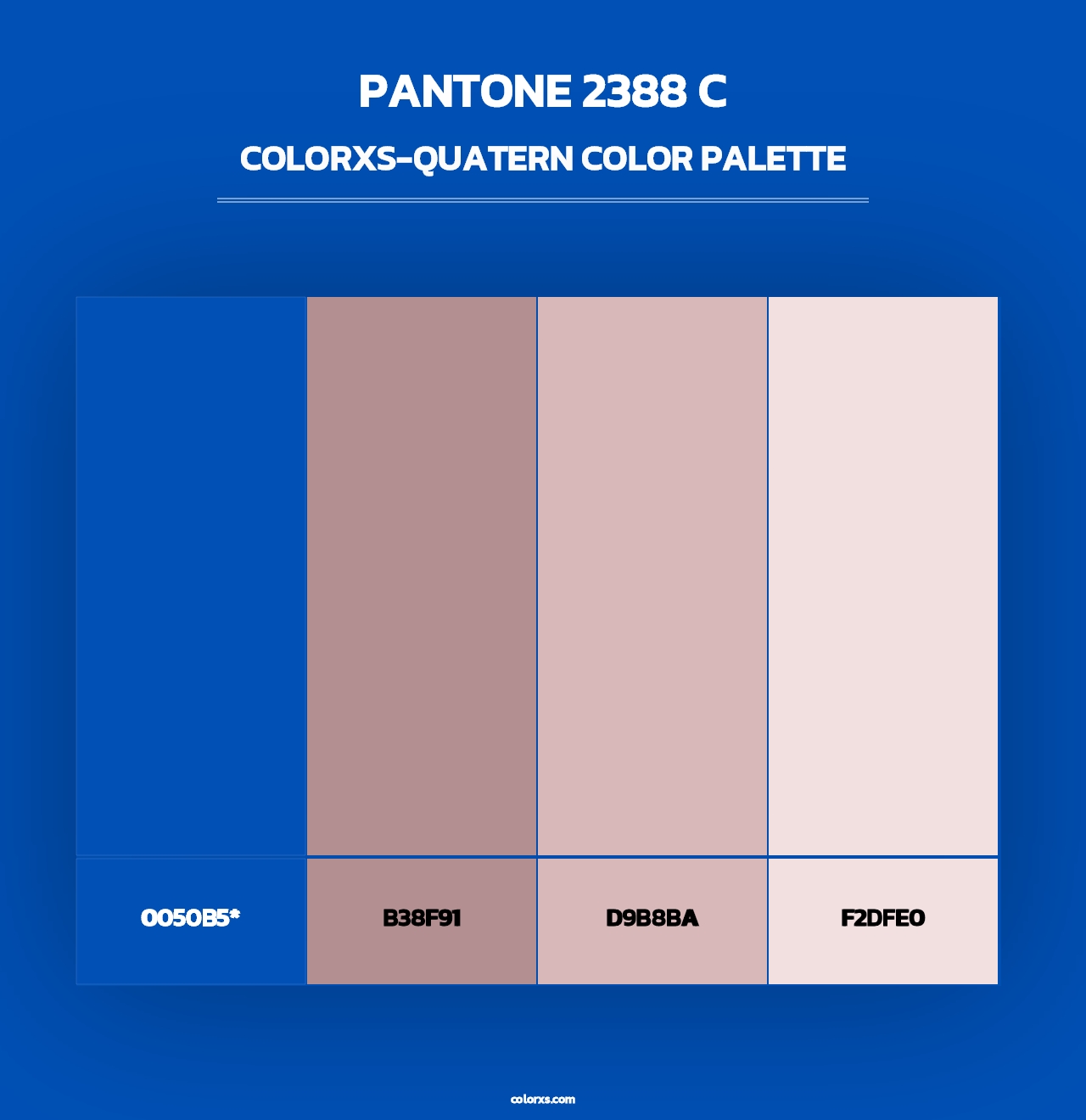 PANTONE 2388 C - Colorxs Quad Palette