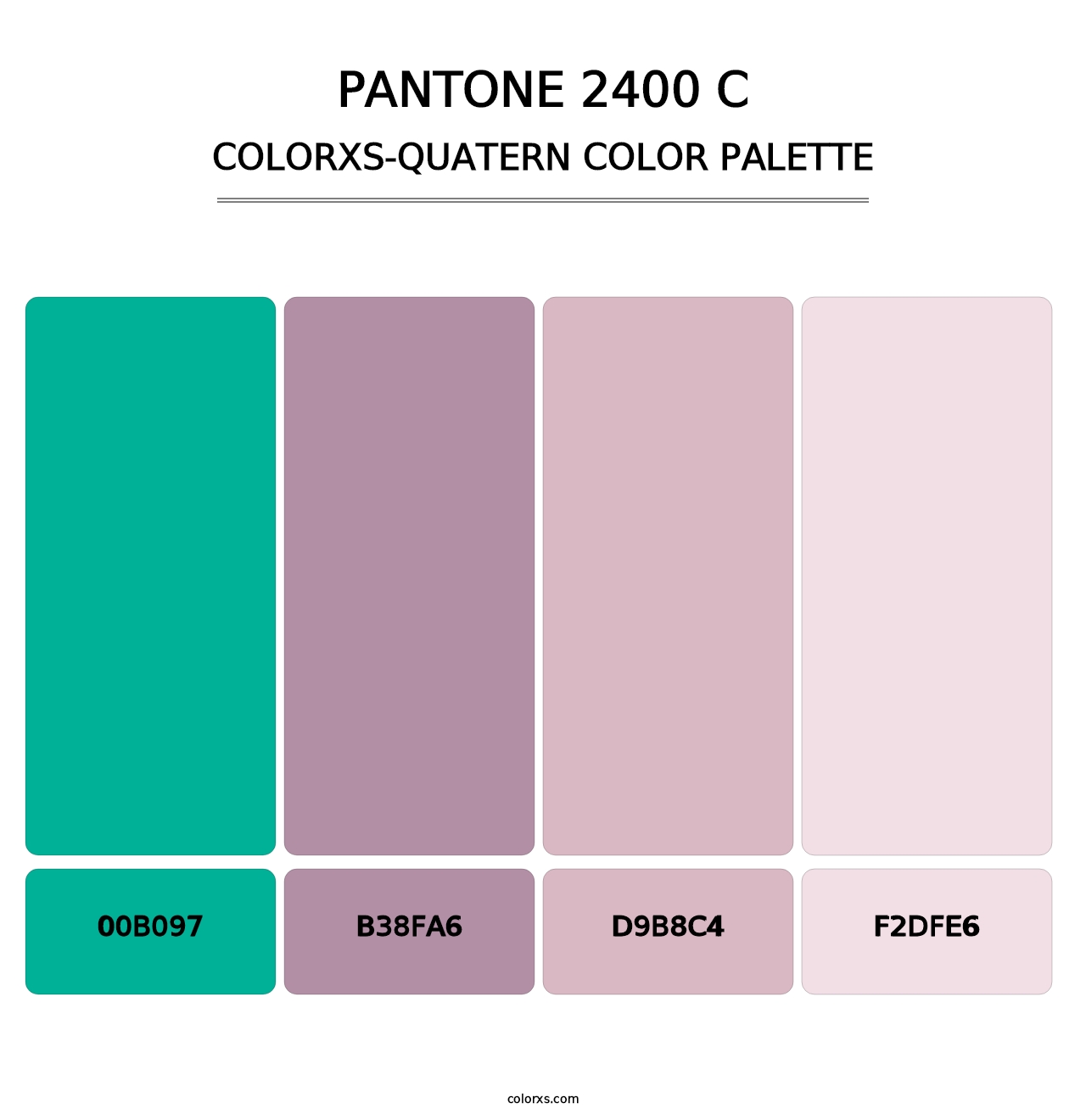 PANTONE 2400 C - Colorxs Quatern Palette