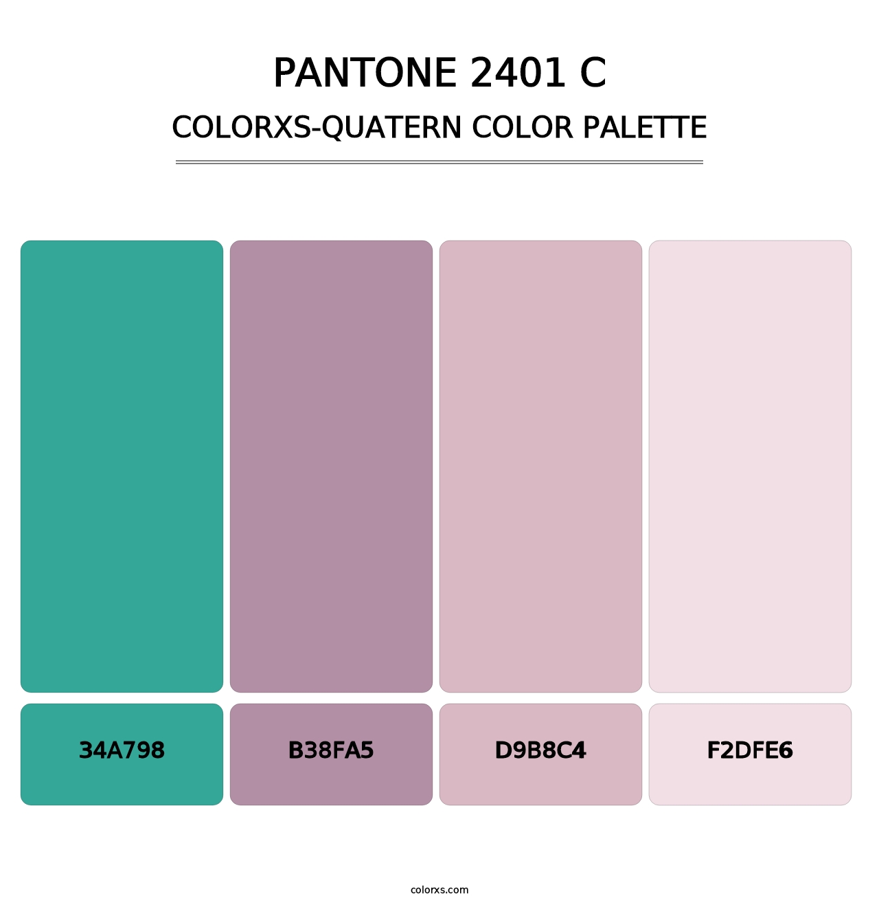 PANTONE 2401 C - Colorxs Quatern Palette