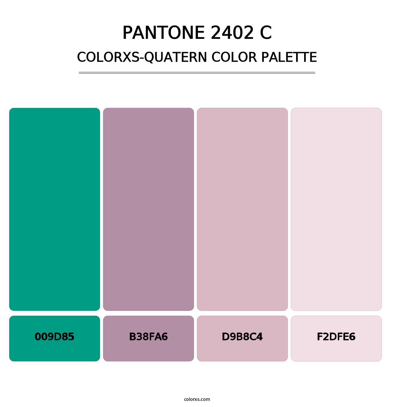 PANTONE 2402 C - Colorxs Quatern Palette