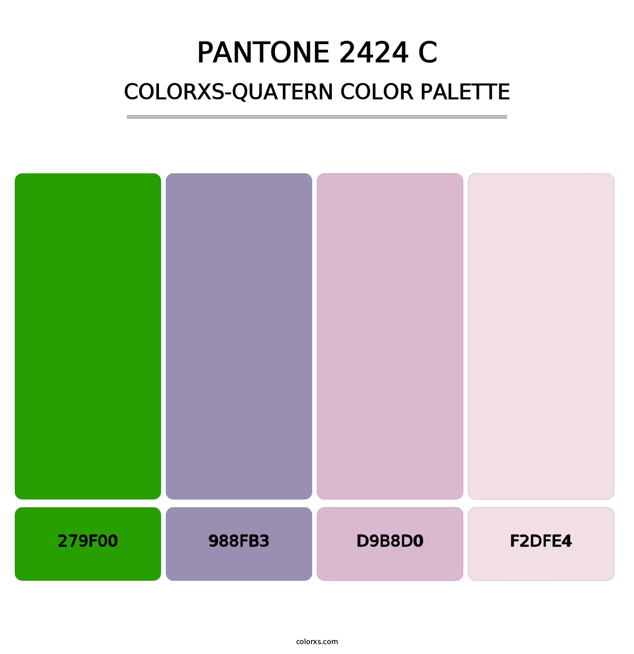 PANTONE 2424 C - Colorxs Quatern Palette