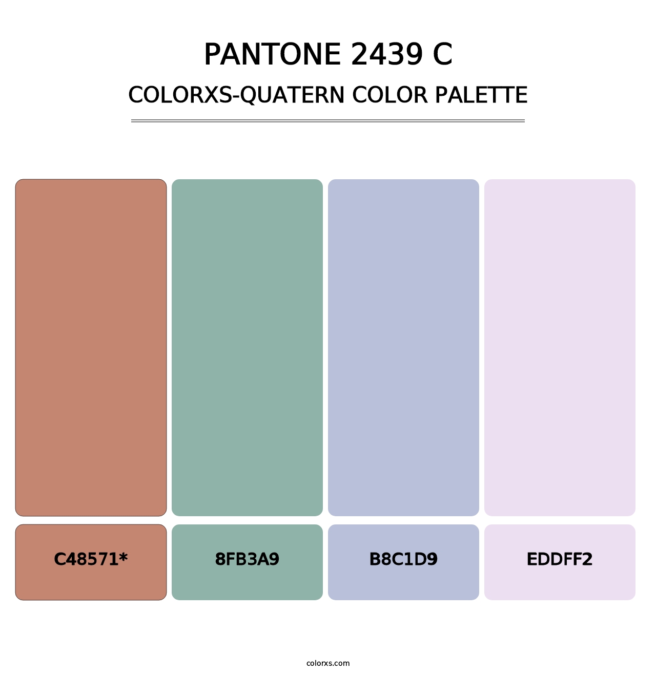 PANTONE 2439 C - Colorxs Quatern Palette